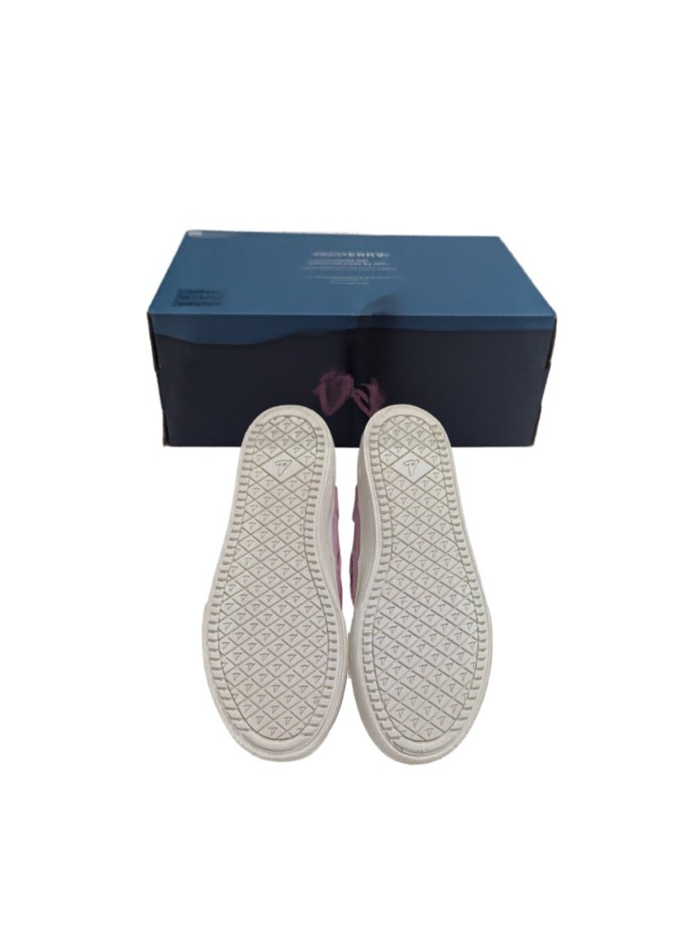Sperry Mauve Pink Boat Shoes Women 3 Canvas Lace Up Memory Foam Casual - Picture 5 of 6